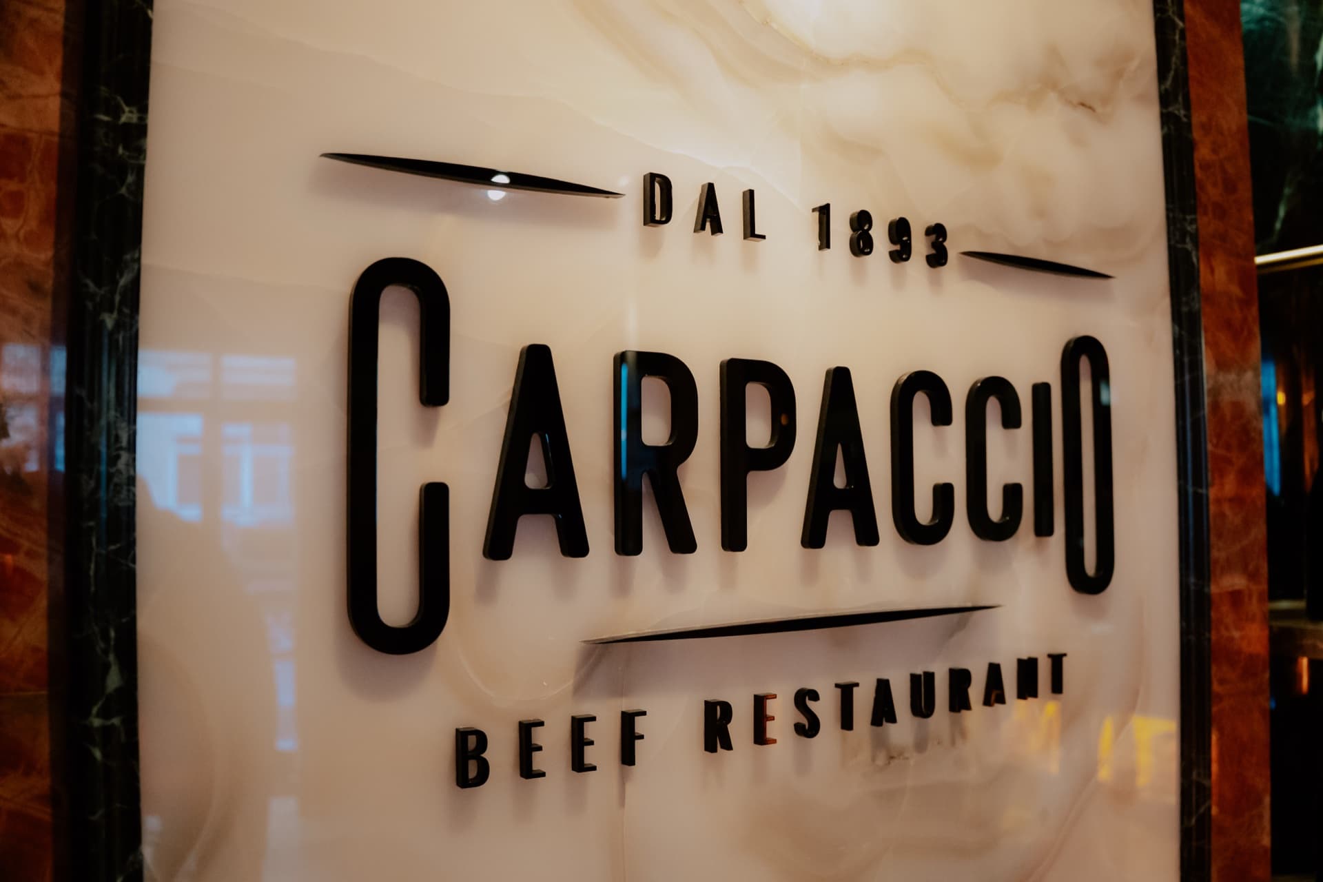 Insegna Carpaccio Beef Restaurant Dal 1893, Via Marche Roma